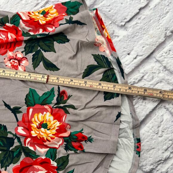 Matilda Jane Women I’m A Dreamer Bright Floral Midi Dress Long Sleeve Gray Large - Picture 7 of 9